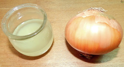 Onion juice to intensify and lengthen hair