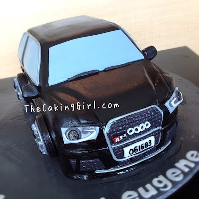 audi rs4 fondant cake