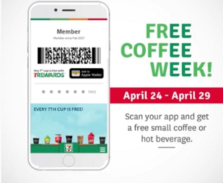 7 Eleven Free Coffee Week