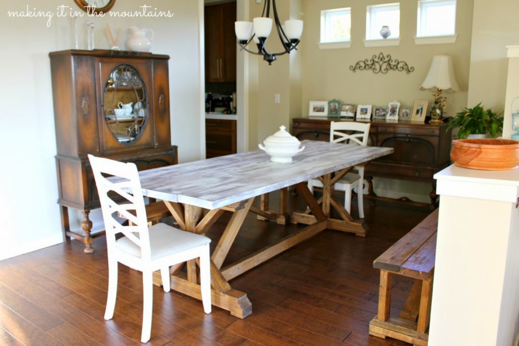  Kristi from Making it in the Mountains shows us how to whitewash wood and get the perfect look. 