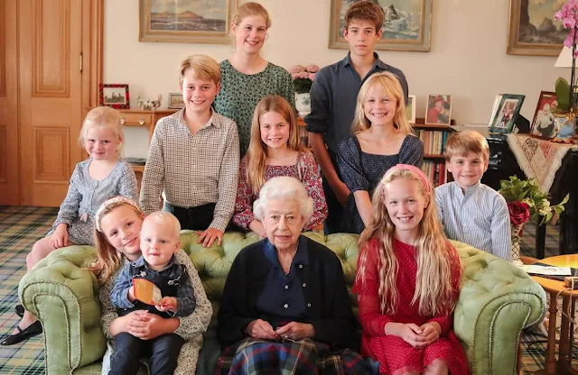 Prince George, Princess Charlotte and Prince Louis, Mia, Lucas and Lena Tindall, Lady Louise Mountbatten-Windsor