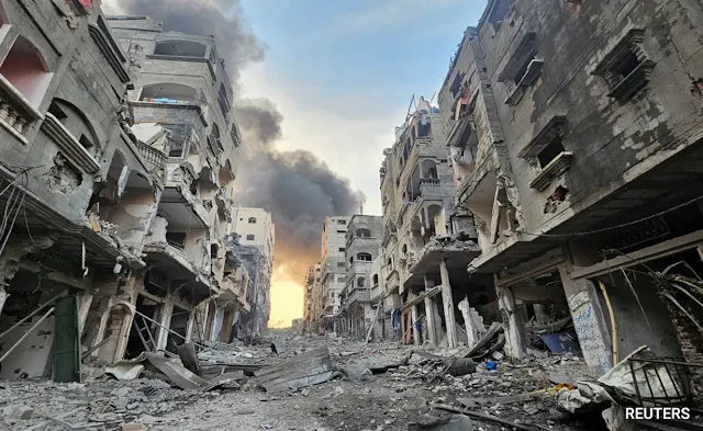 Cover Image Attribute: Street in Northern Gaza, Dated: October 17, 2023 / Source: REUTERS