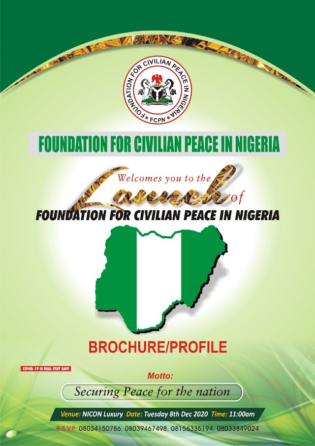 Foundation for Civilian Peace in Nigeria Aligns With Buhari's Peace Building Advocacy