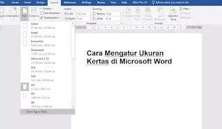 Cara Mengatur Ukuran Kertas di Microsoft Word