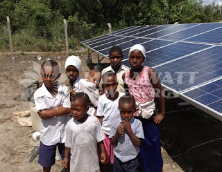 Domestic Solar water supply in Tanzania
