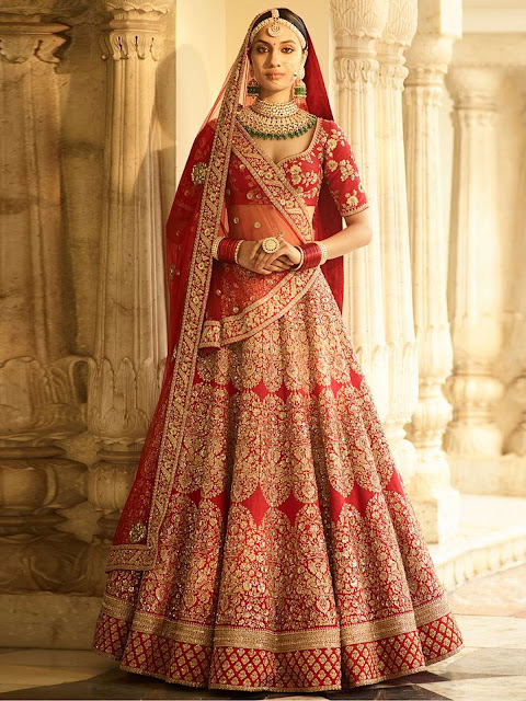 enchanting-red-wedding-lehenga-choli