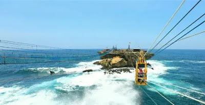 Gambar Pantai Timang, Kereta Gondola, Kereta Gantung Pantai Timang, Kereta Gondola Pantai Timang, Spot Foto Pantai Timang