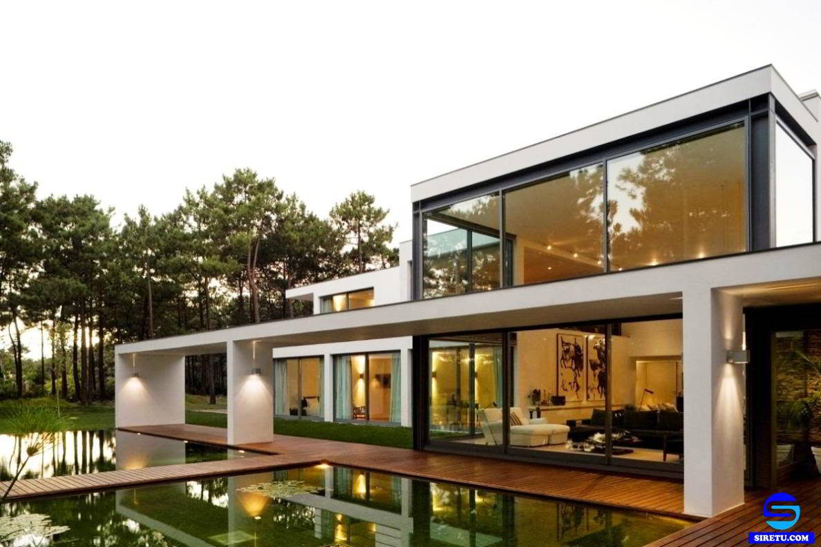  20 desain rumah  kaca  minimalis  modern 2 lantai sederhana 