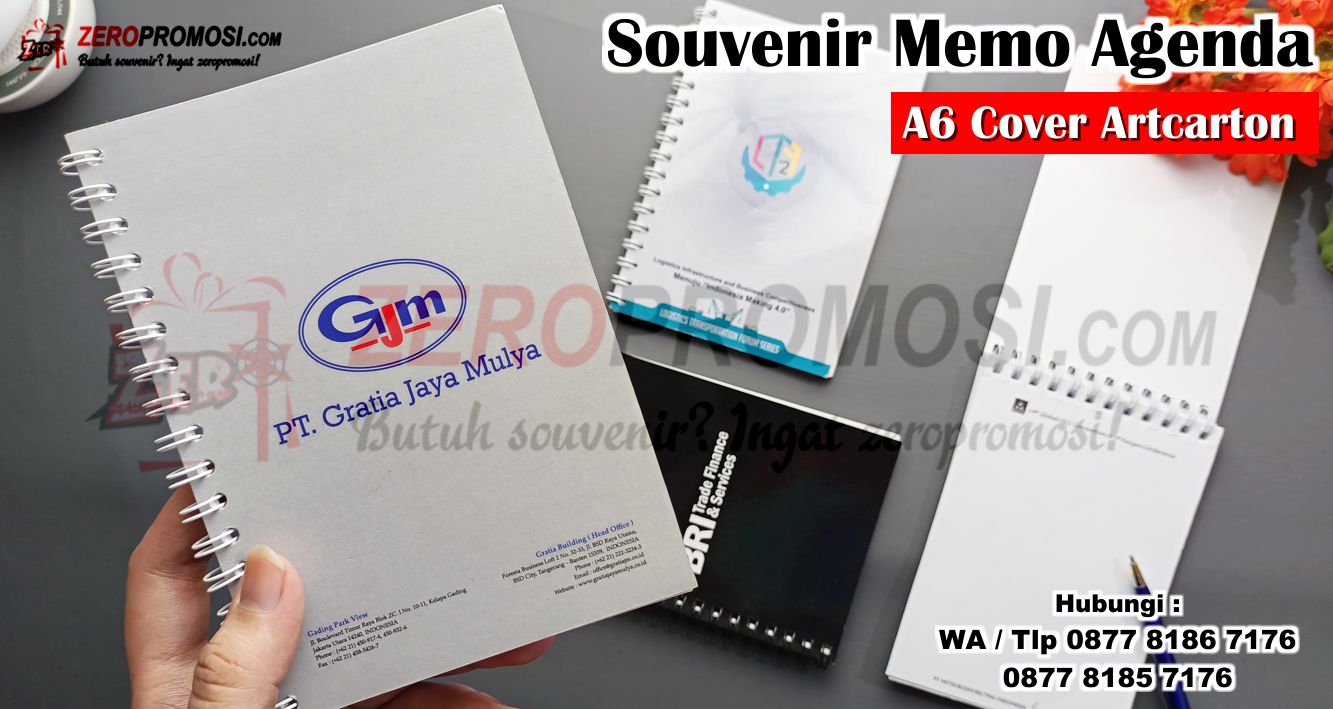 Souvenir Memo Agenda Custom Ukuran A6 Dengan Cover Artcarton, Basic Notebook Custom - Custom Notebook, Souvenir Notes Spiral Murah, Notes tanpa garis dengan cover custom design dan jilid spiral, CETAK NOTES MEMO NOTEPAD SOUVENIR BLOCK NOTE UKURAN A6 MURAH