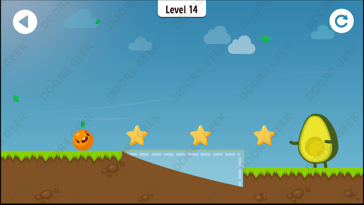 Where's My Avocado? Level 14 Solution, Cheats, Walkthrough, 3 Stars for Android, iPhone, iPad and iPod