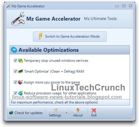 Program to make games run faster in windows and optimize PC when playing