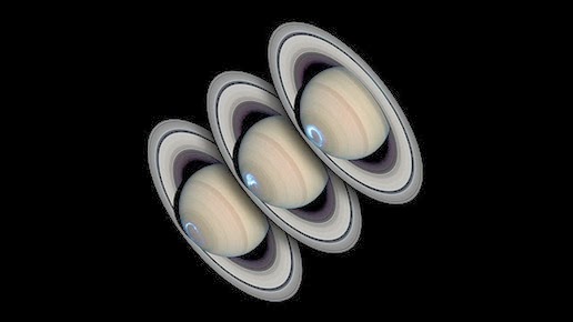Cahaya Raksasa Terlihat Di Saturnus Berita Astronomi