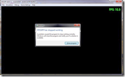 Cara Mengatasi Pesan Error PPSSPP has Stopped Working di Emulator PPSSPP(PSP)