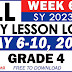 GRADE 4 DAILY LESSON LOGS (WEEK 6: Q4) MAY 6-10, 2024