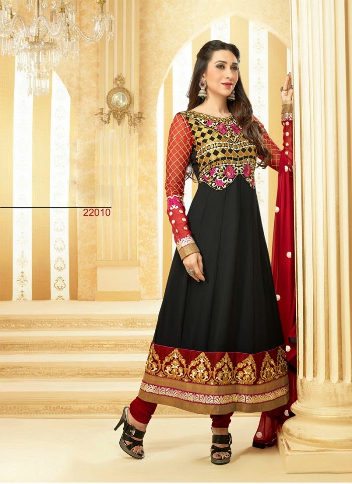 Karishma Kapoor Long Sleeve Designer Anarkali Suits