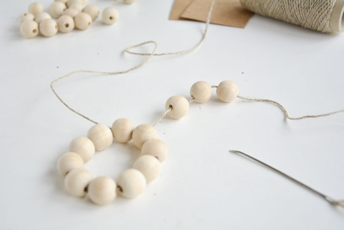 wooden beads star