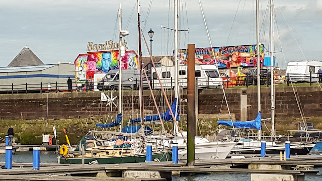 Photo of the fair arriving at the marina