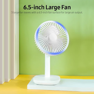 Kipas Angin Stand RADIONICS F6 Fan Stand Desktop Charging Fan