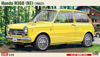 Hasegawa 1/24 Honda N360 (NI) (1967) (20285) English Color Guide & Paint Conversion Chart