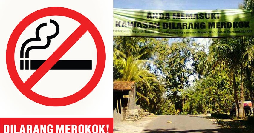 Inilah Kawasan  Bebas  Rokok di Yogyakarta Desa Ngunut 