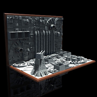 Starwars Death Star Diorama Render