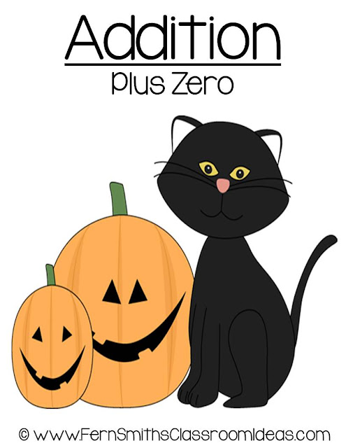   Fern Smith's Classroom Ideas Halloween - Addition Plus One Center Game at TeachersPayTeachers.