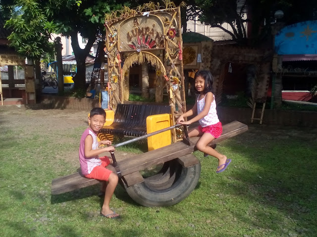 children, playing, see saw