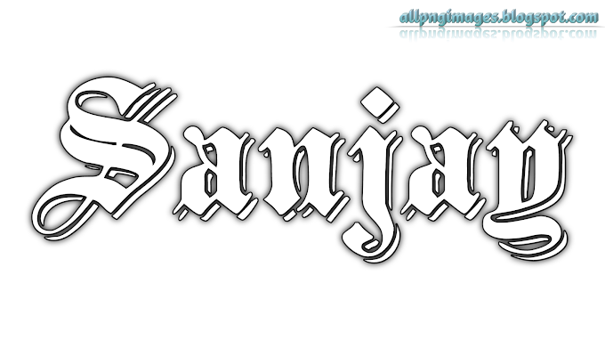 Sanjay 3D name PNG image