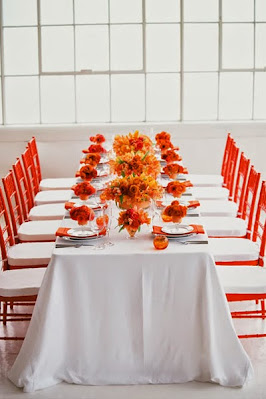 Orange Wedding Decoration