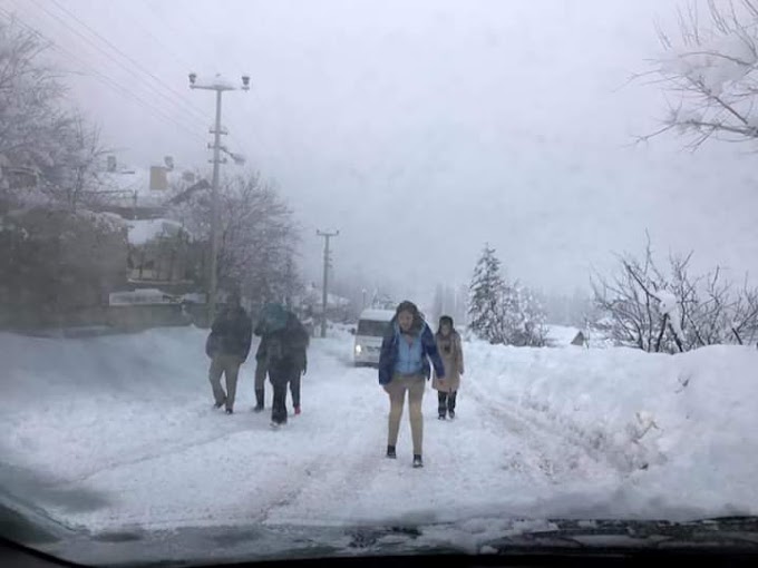 Bozkır'da Çarşamba günü okullar tatil edildi.