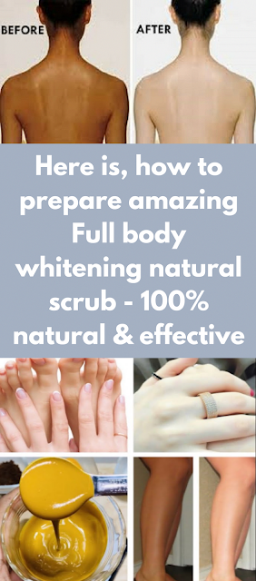 Full Body Whitening At Home With This Natural Bleach