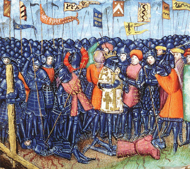 Битва при Хаттине из рукописи XV века