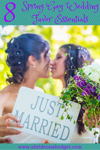While you're planning your LGBT wedding, consider these 8 Spring Gay Wedding Favor Essentials put together by www.abrideonabudget.com in conjunction with LGBT-friendly Beau-Coup.com.