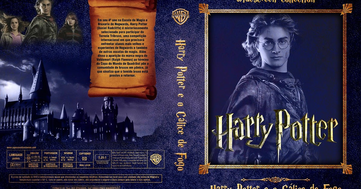 Capas Filmes Aventura: Harry Potter e O Cálice de Fogo