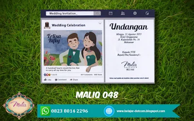 Daftar Harga Blanko Undangan Maliq MQ 001 - MQ 48