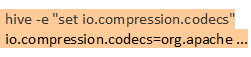 Hive Compression Codecs with example