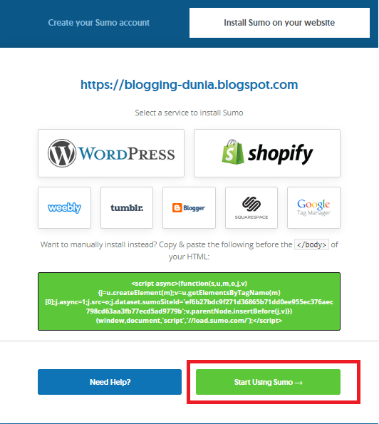 how to add share button in any blogger page