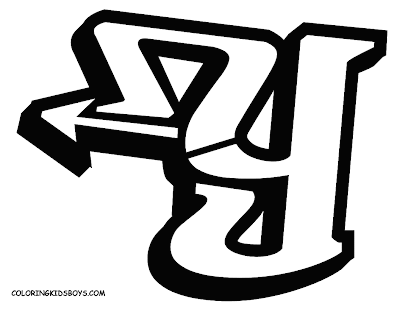 graffiti letter Y Single letter in this case the letter Y can be made into
