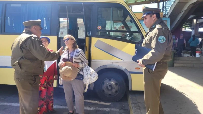 Carabineros realizan acciones preventivas en Terminal Rural de Rahue