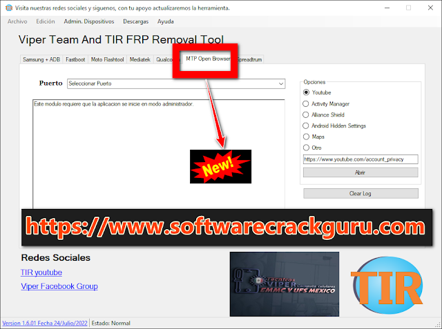 (FREE)Viper Team TIR FRP Removal Tool Added MTP FRP Bypass Free Download – 2022