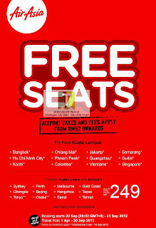 AirAsia FREE Seats International Destination 2012