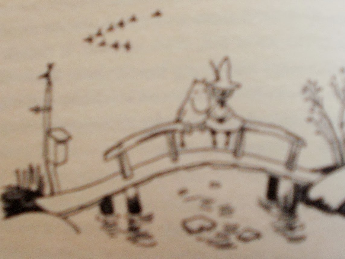 Moomintroll and Snufkin. The pictures have all