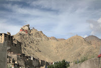 Back in Leh, the gompa above the town