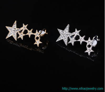 Occident and the United States alloy plating earring 