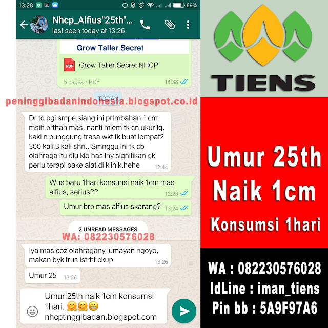 Testimoni Peninggi Badan Tiens | WA: 082230576028