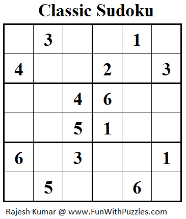 classic sudoku mini sudoku series 26