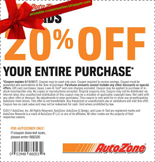 Free Printable AutoZone Coupons