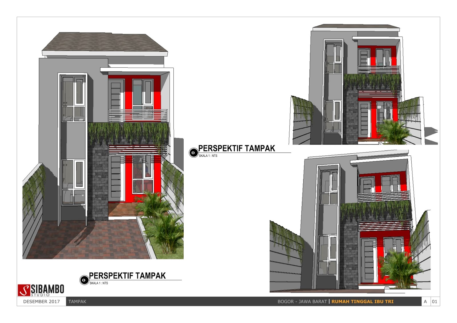 Bermodalkan Ukuran 5 X 14 M Rumah Minimalis Dua Lantai Ini Mampu