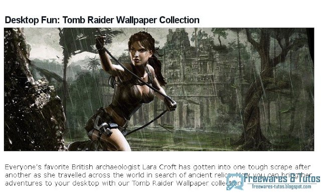 Fonds d'écran Tomb Raider/Lara Croft