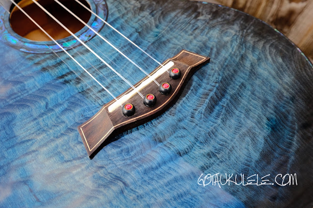 Flight A10 QM Tenor Ukulele bridge